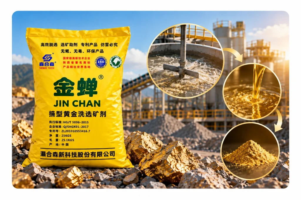 Jinchan untuk pengolahan emas dan proses gold leaching